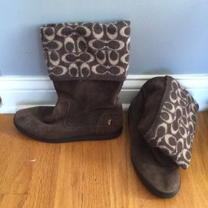 Brown Coach Boots